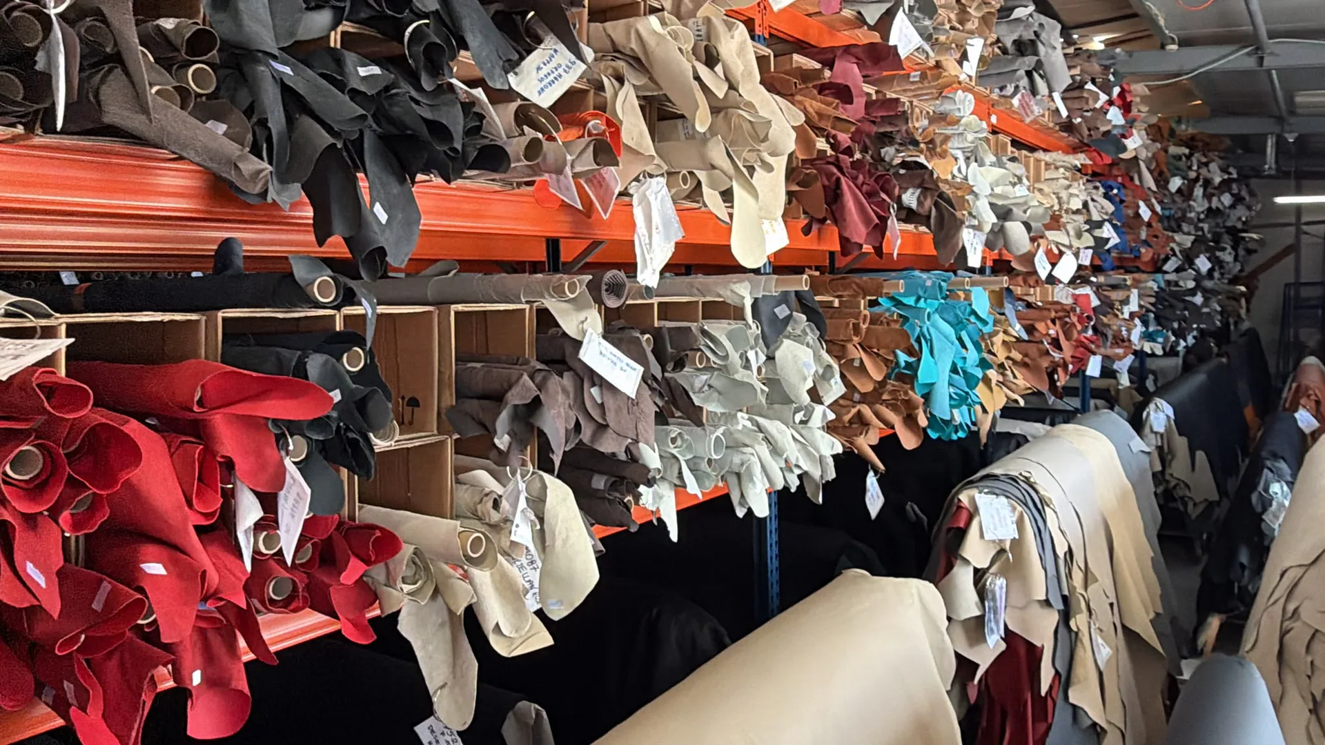 Leather materials in the Kravczyk workshop
