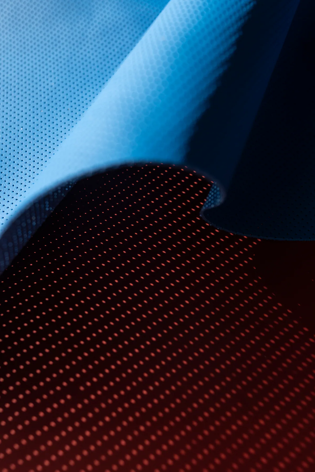 Perforated leather